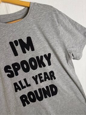 Men’s Grey Graphic Tee - "I'm Spooky All Year Round" - Mission Ridge